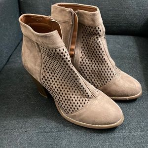 Tan booties